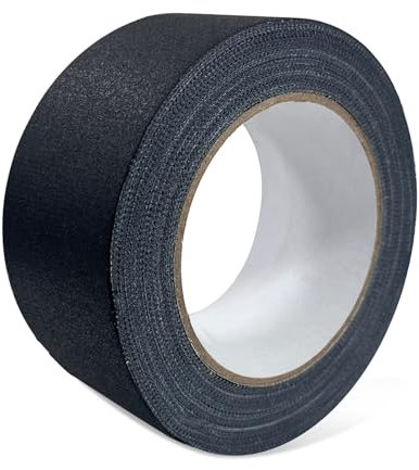 Birllaid Schwarzes Gaffer Tape 1inch x 30 yards -Schweres Gaffer Tape für Kabel, Fotografie, Theater Bühne Setup, Innenarchitektur, Rückstandsfrei, nicht reflektierend, leicht zu reißen