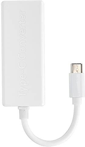 Adattatore USB C, Convertitore da 2/1 a Tipo C Materiale ABS di Alta qualità per Laptop di Tipo C per Dispositivi di Tipo C per Console di Gioco Switch (WHITE)