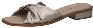 CAPRICE Damen Pantoletten aus Leder mit Blockabsatz