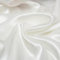 Anevous 2 Meter x 150 cm Satin Stoff, Stoffe zum Nähen Stoff Satin Meterware Fabric Dekostoff Einfarbig Bekleidungsstoff Nähenstoff für Mode Kleidung Geschenk, Handwerk Dekoration,Cremeweiß