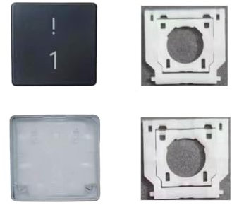 Replacement Digital 1 Keycap Keys and Hinges Compatible for Surface Laptop 3/4/5 13.5/15inch 1867 1868 1872 1873 1950 1951 1952 1953 Keyboard 1 Key Cap (Black)