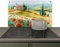 KitchenYeah© Spritzschutz Küchenrückwand Vinyl 91x52 cm Küche Deko Wandschutz Wandverkleidung, Cerankochfeld Abdeckung Blumen - Landschaft - Natur - Gemaltes Aussehen