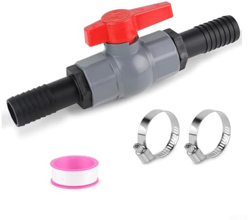 Kugelhahn mit Schlauchanschluss Absperrventil für Poolbewässerung 1 Zoll 1 1/10.2 cm