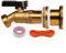 Robinet de jardin en laiton robuste avec robinet à boisseau sphérique quart de tour 12 x 4 x 5 cm pour applications de jardinage et d'arrosage