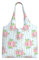 Borsa a tracolla in tela con stampa di rose da giardino, borsa per la spesa di grande capacità, Nero , Taglia unica