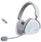 ASUS ROG Delta II White kabelloses RGB Gaming Headset (ROG SpeedNova, Bluetooth, 2,4 GHz, 3,5-mm-Anschluss, 10 mm Super-Breitband-Boom-Mikrofon, DualFlow Audio, 110h Akkulaufzeit, Aura Sync, weiß)