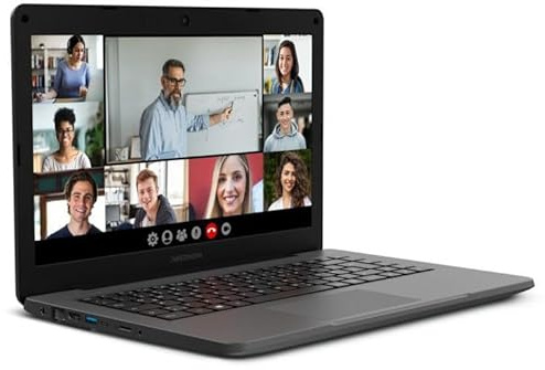 MEDION Akoya E14409 (MD62181) 256GB SSD 8GB RAM Windows 11 Home 64 Bit Intel i3-1005G1 Display 14 HD Webcam (Generalüberholt)