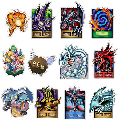 GTOTd Anime Game Dragon Fridge Magnet Kühlschrankmagnet (12 Stück) | Cartoon Dekoration Stoßstangen Aufkleber Kühlschrank Metallmagnet Flexibel Wiederverwendbar Magnetisches Vinyl