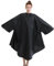 PERFEHAIR Friseur Salon Haarschneide Cape zur Maximalen Abdeckung, Schwarzer Salon Umhang mit Halblang-Ärmeln, 127cm x 150cm, 162g