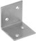 DMX - Schwerlast Winkelverbinder Breitwinkel Lochwinkel Bauwinkel Holzverbinder Balkenwinkel Klammern Möbelverbinder Montagewinkel Verzinkt - KSO - Silber, 30x30x30x1,5 (50 Stk./Verp.)