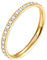 Mabohity Eternity Ringe Gold Frauen aus hochwertigem Titan Schmal Ringe für Frauen, Mädchen, 2mm Größe 67