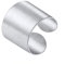 Suplight verstellbar Offener Ring für Frauen Männer 17mm breit Edelstahl Matte Band Ring Knöchel Ring Eheringe Modeschmuck Accessoire Geschenk für Jahrestag Hochzeit Party