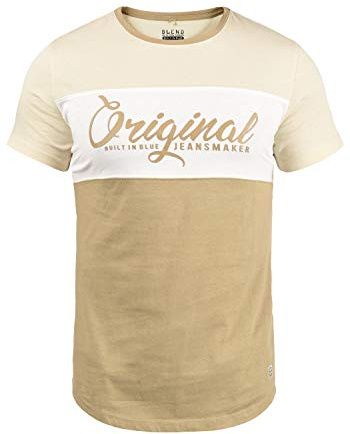Blend Nero Herren T-Shirt, 2XL, Cornstalk (161315)
