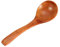 Louche longue, louche à soupe en bois de cuisine cuillère de service résistant à la chaleur avec long manche, 18 cm(UNE)