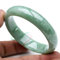 Olydmsky Armreif Armband Echte Jade Handgemacht, Natürlicher Schöne Smaragd grün Nephrit-Jade Armreif Armband Schmuck Geschenk