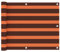 vidaXL Balkon Sichtschutz Bespannung Terrasse Windschutz Sonnenschutz Balkonbespannung Balkonverkleidung Orange Braun 75x500cm Oxford-Gewebe