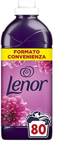 LENOR Ammorbidente Lavatrice Concentrato, 80 Lavaggi, Ametista Rosa, per una Freschezza Ottima e una Morbidezza ispirata alla Natura, Profuma Ogni Notte fino a una Settimana