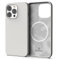 Sinjimoru 4-lagige iPhone 13 Silikon Hülle für MagSafe, Magnet Handyhülle als iPhone Schutzhülle kompatibel mit MagSafe Zubehör für iPhone 12 & 13 Reihe. Silicone Case for MagSafe Light Grey