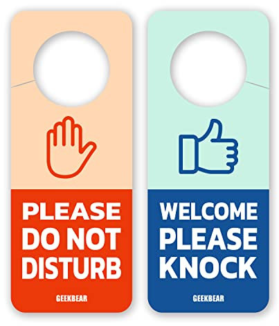 Do Not Disturb Door Hanger Sign (02. Thumbs Up)