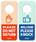 Do Not Disturb Door Hanger Sign (02. Thumbs Up)