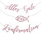 Oblique Unique® Girlande Alles Gute zur Konfirmation mit Fisch Hängedeko für Konfirmation von Jungen und Mädchen Konfirmationsdeko (Rosa)