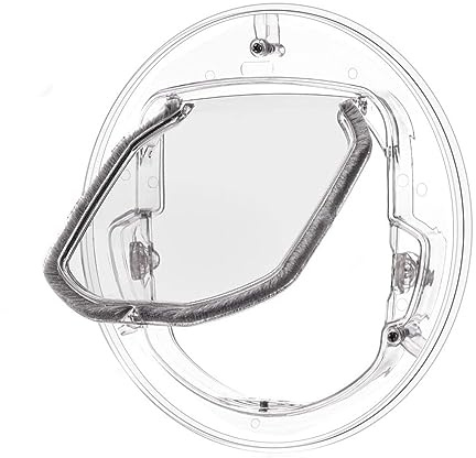 Tbest Pet Door for Glass Window, Cat Flap Door, 4 Way Locking Cat Doors, Small Pet Door for Cats, Small Dogs, Puppy and