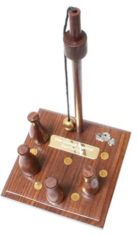 Gamekeepers Cottage gifts Chopper Bike Wooden Bar Skittles Game Bowl Set Pub Gift With Free Engraving 635
