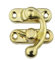 Un ensemble de matériel vintage en métal boîte en bois serrure décorative vis fermoirs cadenas avec loquet G2y6