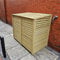 Samuel ALEXANDER 1.34m x 1.2m Large Wooden Outdoor Garden Double Wheelie Bin Store Storage for 2 Bins -Garden Bin Storage box, Wheelie Bin Hideaways, Bin Shed