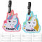 2 Pièces Etiquette Bagage, Licorne mignonne Étiquette Valise Avion Étiquette Valise Avion Étiquette de Voyage Étiquettes Porte Adresse Porte Etiquette Bagage pour Valise/Bagages/Sacs à Dos/Voyages