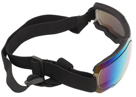 UV-Schutz-Haustierbrille, Verstellbarer Riemen, Hundebrille, Staubdicht, Winddicht, Weich und Flexibel, Angenehmes Gefühl für Mittelgroße Bis Große Hunde (Rot)