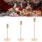 Kerzenständer Schwarz 3 Stück Kerzenleuchter Candle Holder für Party Hochzeit Deko Tabelle Geburtstag Abendessen Kerzenhalte Vintage Deko Gold