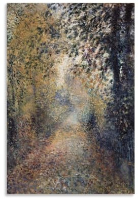 Pierre-Auguste Renoir Impressionismus Maler Werke im Wald 1880, gedruckte Poster, Wandkunst, Geschenke, Schlafzimmerdrucke, Heimdekoration, hängendes Bild, Leinwandbild, Gemälde, 20 x 30 cm