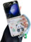 GULVQYF Coque pour Samsung Galaxy Z Flip 6, mignon dessin animé panda imprimé kawaii amusant pour Galaxy Z Flip 6 coque de téléphone avec cordon de poignet pour filles et garçons (panda)