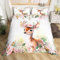 Bettwäsche 135x200,Rosa REH Kind Bettwäsche Set,Bettbezug aus Mikrofaser mit 1 Kissenbezug,Bettbezug mit Reißverschluss,Einzelbett Bettwäsche Set