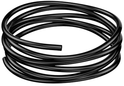 Pawfly Aquarium Airline Tubing 2m Standard 4.8mm Tubing for Fish Tank Air Pump Flexible Kink-Resistant Pure PVC Hose for Aquarium Garden Terrarium Pond, Black