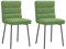 vidaXL Esszimmerstühle 2 STK. Hellgrün Samt, Stuhl, Wohnzimmerstuhl, Beistellstuhl, Küchenstuhl, Akzentstuhl, Restaurantstuhl, Samtstuhl