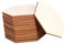 Garneck 25 Stück Sechseck Holzscheiben Hexagon Unvollendete Holzausschnitte Für DIY Projekte - Basteln - Malerei Deko Namensschilder Hochzeiten Und Partys 9 Cm