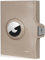 Marc Peter® Jupiter Airtag Echtleder Geldbörse mit Münzfach | Kleines Airtag Portemonnaie für Herren mit RFID | Apple Airtag Mini Geldbörse für Männer Taupe