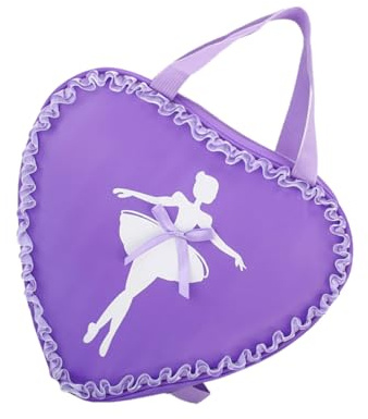 Healeved Ballett Tasche Mädchen Violett Oxford Stoff Rucksack für Kinder mit Reißverschluss Portable und Campen oder Spazierengehen