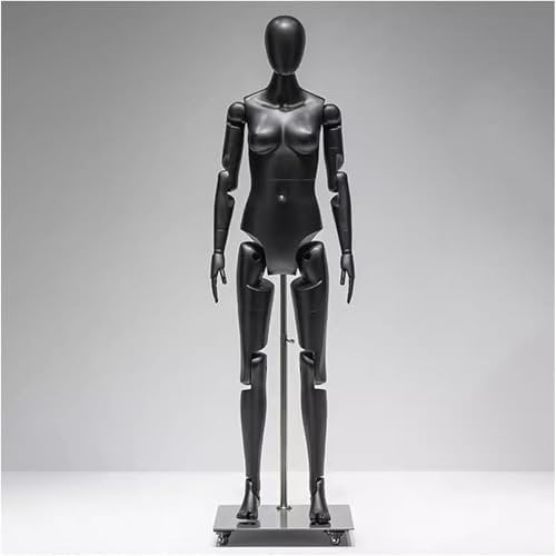 SAYEYBU Torso-Schneiderpuppe, GanzköRper-Sport Puppe, Roboter-TorsostäNder Mit Mehr Gelenkbewegung, Mit Metallgrundplatte, FüR Die PräSentation Von Sportbekleidung,C,Female