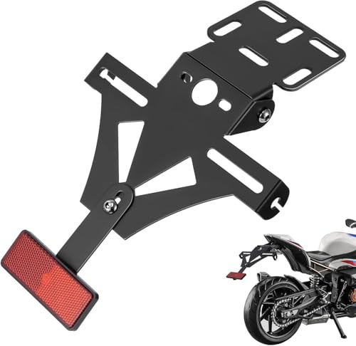 WXRNBN Motorrad Kennzeichenhalter für Yamaha R125 YZF-R125 2020 2021 2022 2023 2024 2025, Kennzeichenverstärker Kennzeichenhalter Motorrad Einstellbarer Winkel