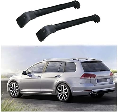 Dachträger Gepäckträger für VW Golf Variant Sportcombi 2013+, Dachgepäckträger Querträger Aluminium DachträGer mit Schlössern Relingträger