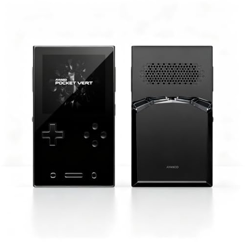 AYANEO Pocket VERT - Consola de juegos portátil (negro, 8 GB de RAM + 128 GB SSD)