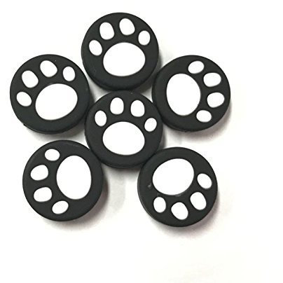 6 x weiße Silikon-Analog-Controller-Joystick-Griffe für Nintendo Switch NS Controller Joy-Con ThumbStick Cute Cat Paw Claw