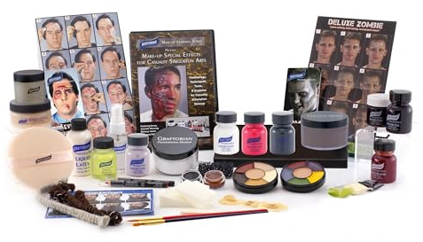 Graftobian Special FX Trauma Pro SFX Makeup Kit - Made in USA - Professional Effects Kit for Halloween, Cosplay, Theater, and Movie, Easy-to-use Cosmetics Collection Set for Beginners and Pros
