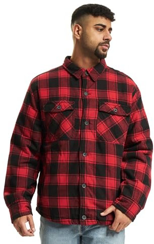 Brandit Lumber Jacket, Farbe: red/black, Größe: XL