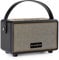 Bennett & Ross BB-820BK Blackmore Junior - Retro Bluetooth Lautsprecher in Lederoptik mit 5200 mAh Akku - Vintage Speaker mit 20W - MicroSD-Eingang mit MP3-Player - Aux-in - Schwarz