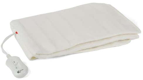 Kleeneze Electric Heated Under Blanket Double 3 Heat Settings 60 W | 107 x 120 cm, 100% Polyester Cover, Machine Washable, Removable Controller, Overheat Protection, Tie-Down Design