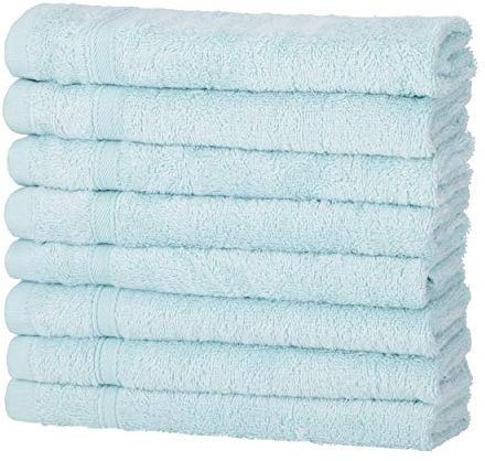 8er Gästetücher Aqua | 50% Bambus & 50% Baumwolle | ÖKO-TEX Standard Zertifiziert | Nachhaltige Premium Qualität 450 g/m²